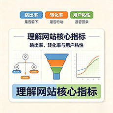 青岛建站-理解网站核心指标:跳出率、转化率与用户粘性