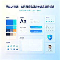 青岛建站-网站UI设计：如何用视觉语言传递品牌信任感